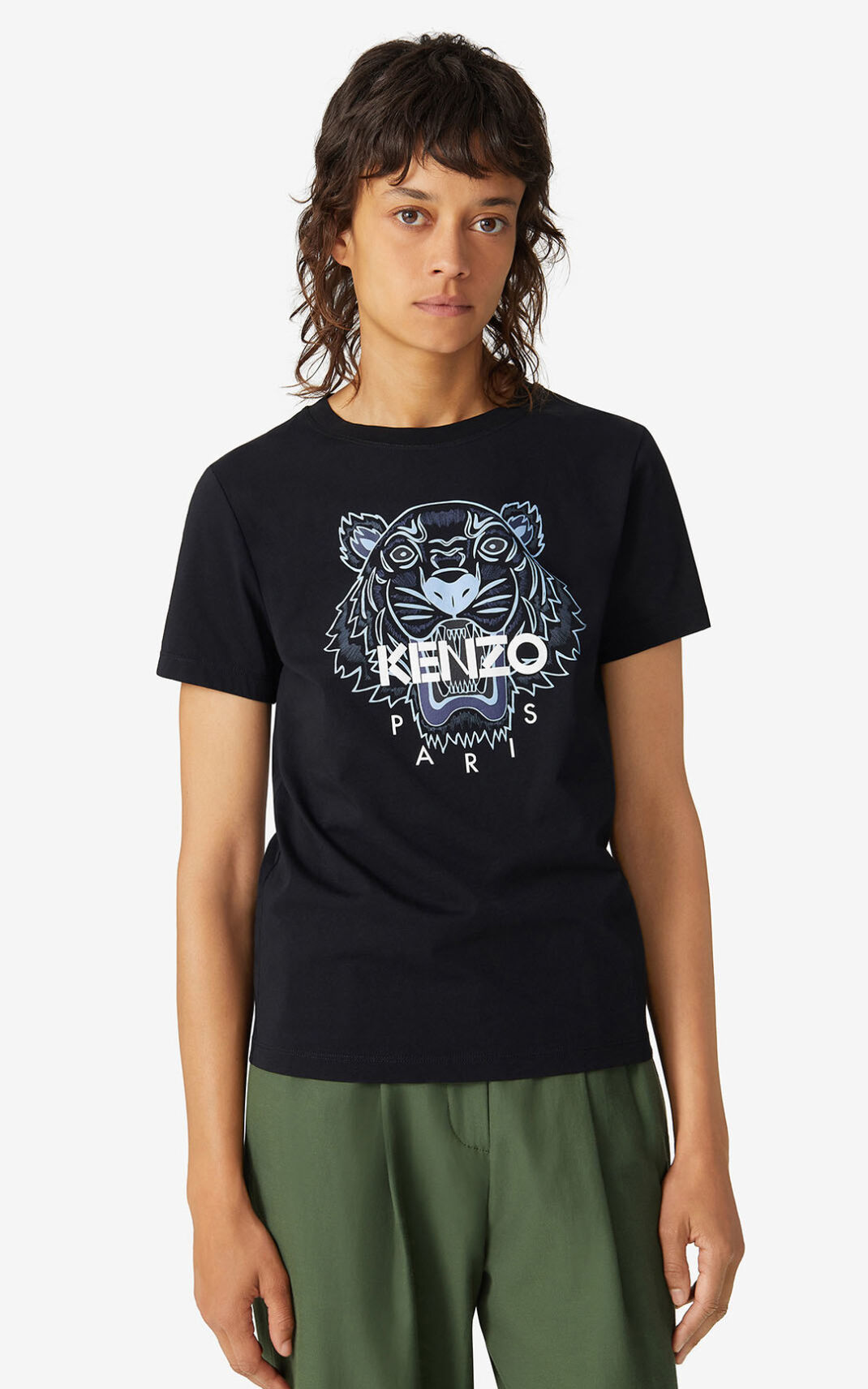 Camiseta Kenzo Tiger Feminino - Pretas | 312EGRMOT